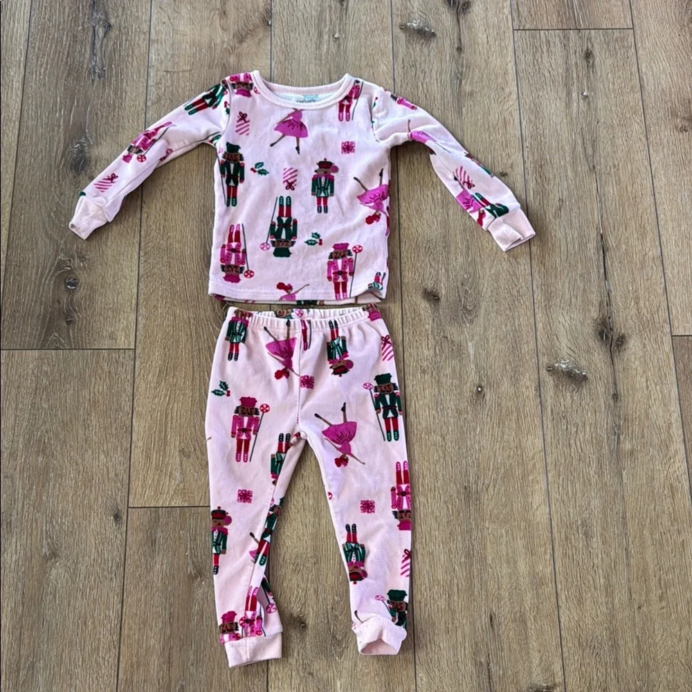 Pink Nutcracker and Ballerina Carter’s 2T Kids Pajamas‎